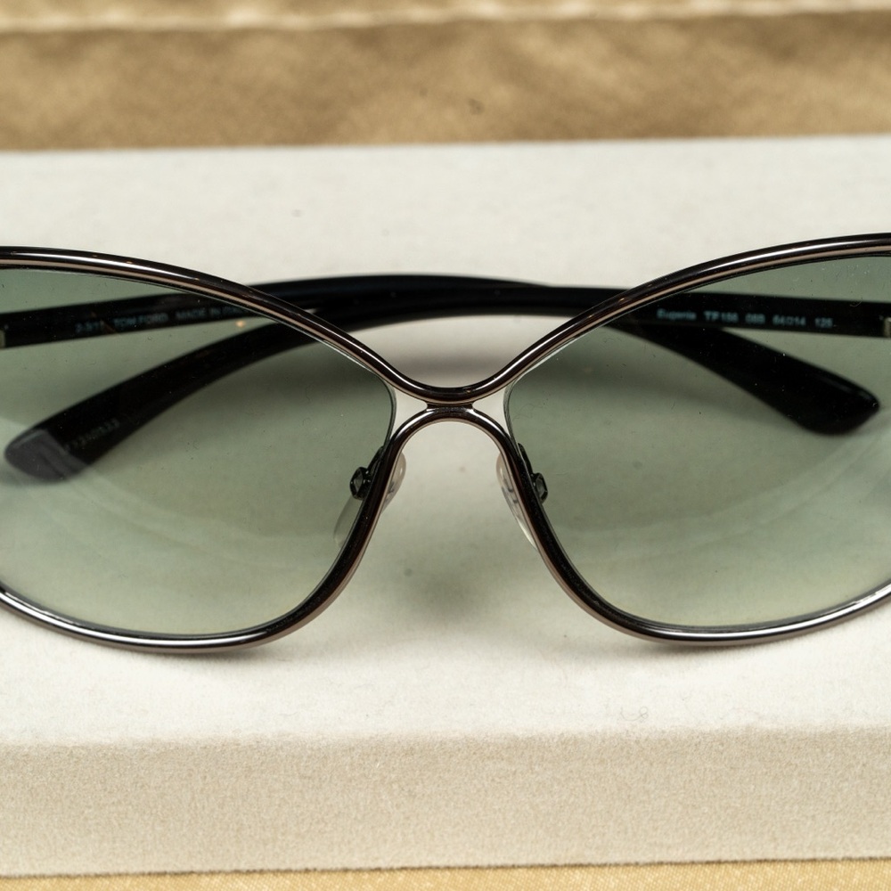 Tom Ford Sunglasses - Eugenia Square with Blue Gradient Lens